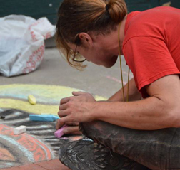 DSA chalk art